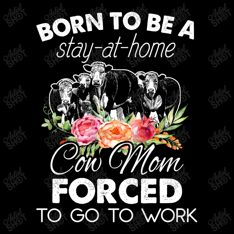 Born To Be A Stay At Home Cow Mom Forced To Go To School Maternity Scoop Neck T-shirt by hoainv | Artistshot