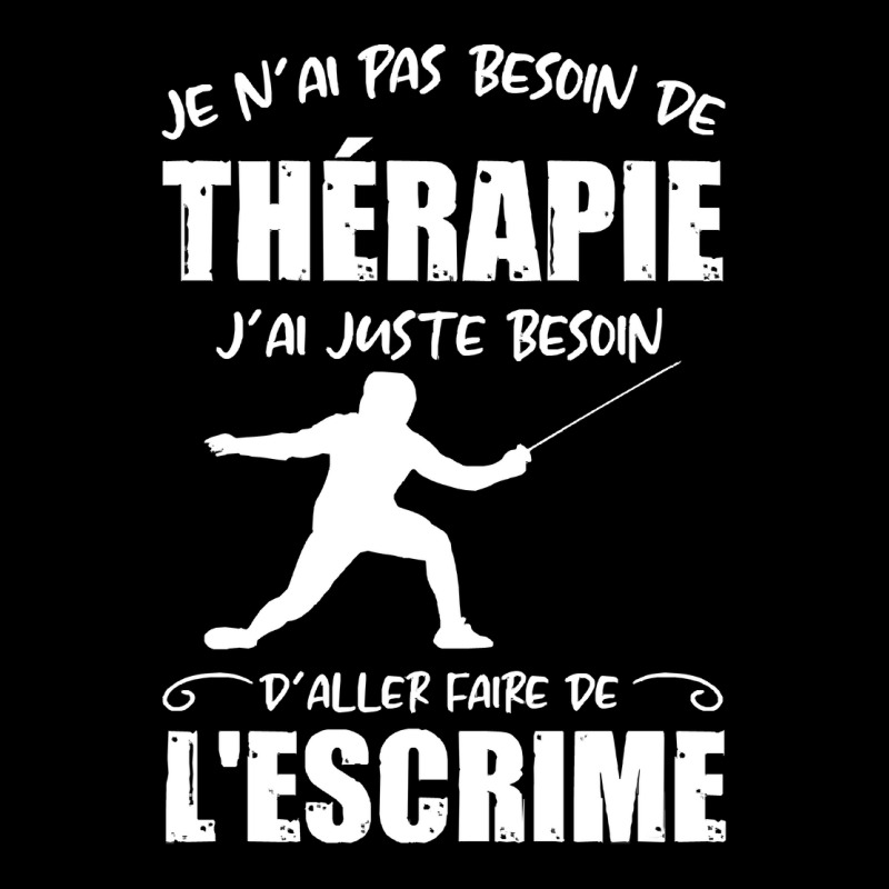 Fencing T  Shirt Thérapie De Escrime T  Shirt Toddler Sweatshirt by llamawasp | Artistshot