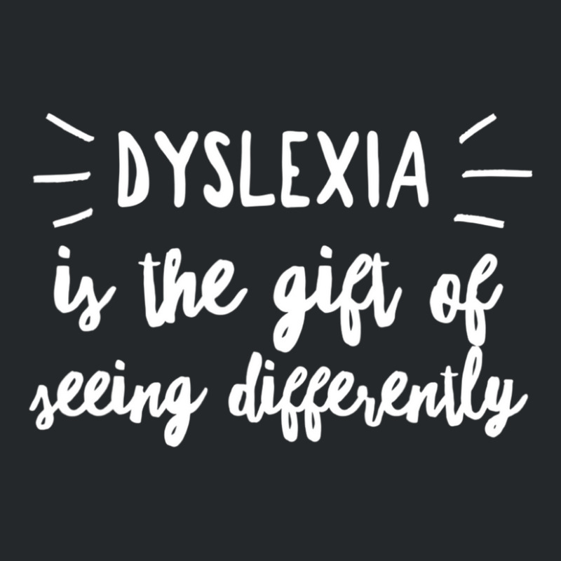 Dyslexia Awareness Dyslexia Seeing Differently Crewneck Sweatshirt by cm-arts | Artistshot