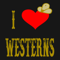 I Love Westerns Gift Medium-length Apron | Artistshot