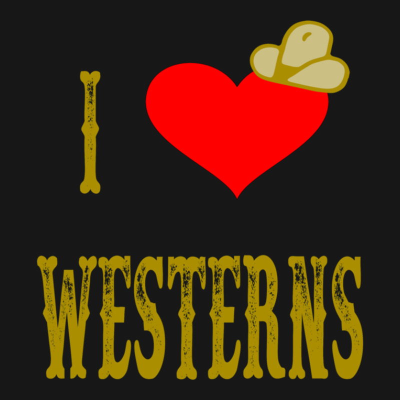 I Love Westerns Gift Medium-length Apron | Artistshot