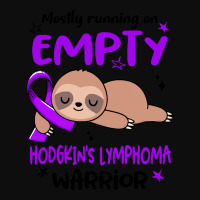 Hodgkins Lymphoma Awareness T  Shirt Mostly Running On Empty Hodgkin's Crop Top | Artistshot