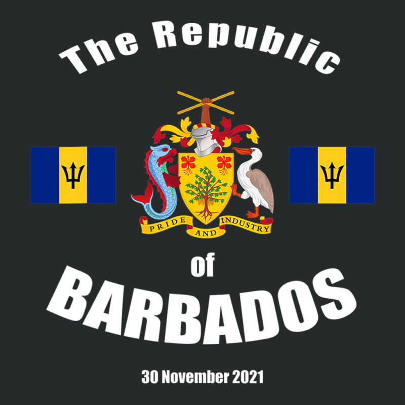 The Republic Of Barbados National Pride Barbadian Love T Shirt Women's Triblend Scoop T-shirt by MleczynskiShae | Artistshot