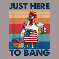 Funny 4th Of July Just Here To Bang Usa Flag Chicken Beer T Shirt Vintage Short | Artistshot