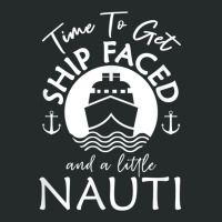 Time To Get Ship Faced And A Little Nauti   Cruise Ship T Shirt Women's Triblend Scoop T-shirt | Artistshot