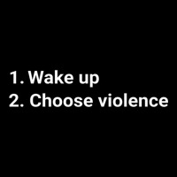 Wake Up And Choose Violence Funny Meme Premium Maternity Scoop Neck T-shirt | Artistshot