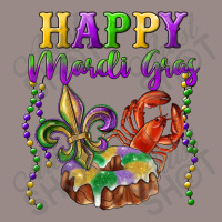 Happy Mardi Gras Fleur De Lis King Cake Crawfish Vintage T-shirt | Artistshot