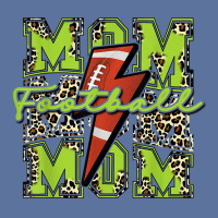 Football Mom, Football Lightning Bolt Leopard Lime Green T Shirt Lightweight Hoodie | Artistshot