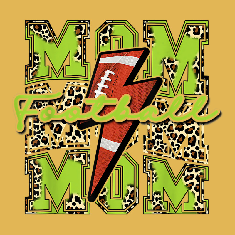 Football Mom, Football Lightning Bolt Leopard Lime Green T Shirt Vintage Hoodie And Short Set by cm-arts | Artistshot