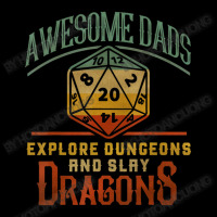 Awesome Dads Explore Dungeons And Slay Dragons Gamer Daddy Men's Long Sleeve Pajama Set | Artistshot