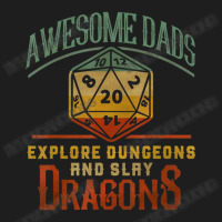 Awesome Dads Explore Dungeons And Slay Dragons Gamer Daddy Classic T-shirt | Artistshot