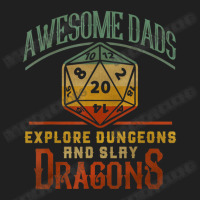 Awesome Dads Explore Dungeons And Slay Dragons Gamer Daddy Ladies Polo Shirt | Artistshot