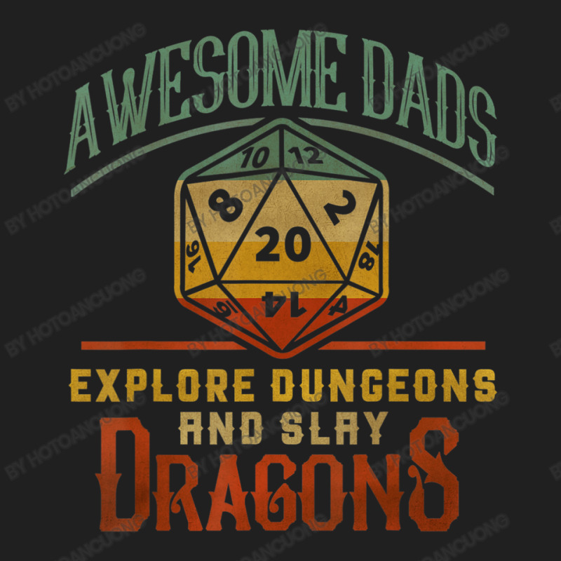 Awesome Dads Explore Dungeons And Slay Dragons Gamer Daddy Ladies Polo Shirt by hotoancuong | Artistshot