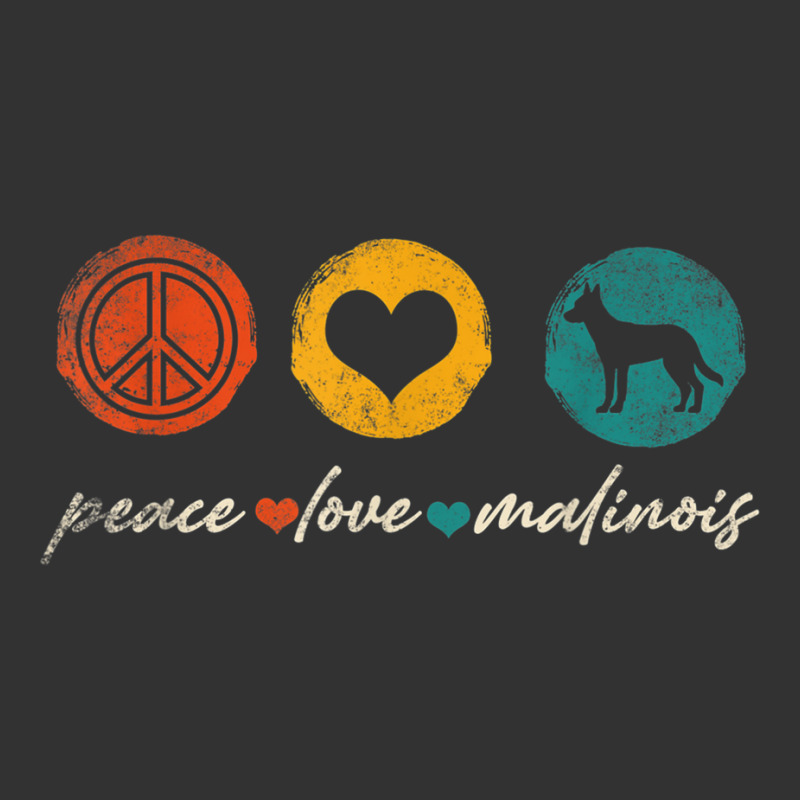 Vintage Peace Love Malinois Dog Lover Gifts T Shirt Baby Bodysuit by cm-arts | Artistshot