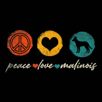 Vintage Peace Love Malinois Dog Lover Gifts T Shirt Toddler 3/4 Sleeve Tee | Artistshot