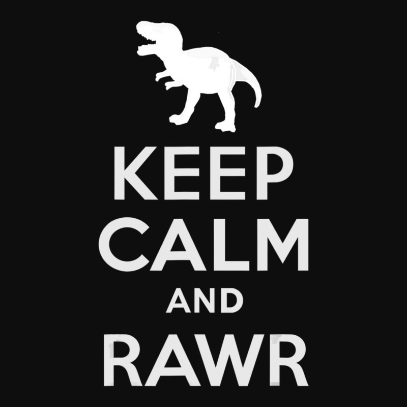 Keep Calm And Rawr T-rex Dinosaur Crop Top by Mata Gibson | Artistshot