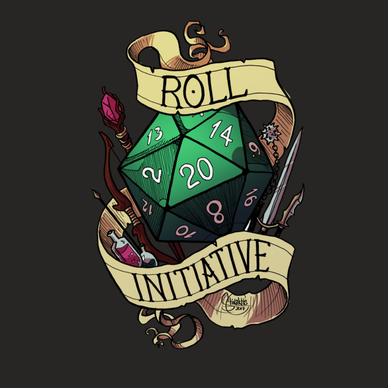 Roll Initiative Ladies Fitted T-Shirt by CamrynWyatt | Artistshot