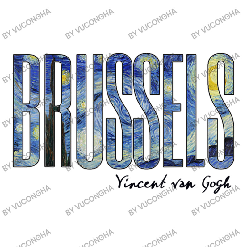 Brussels Van Gogh Starry Night Art Vincent Van Gogh Artwork Unisex Hoodie by vucongha | Artistshot