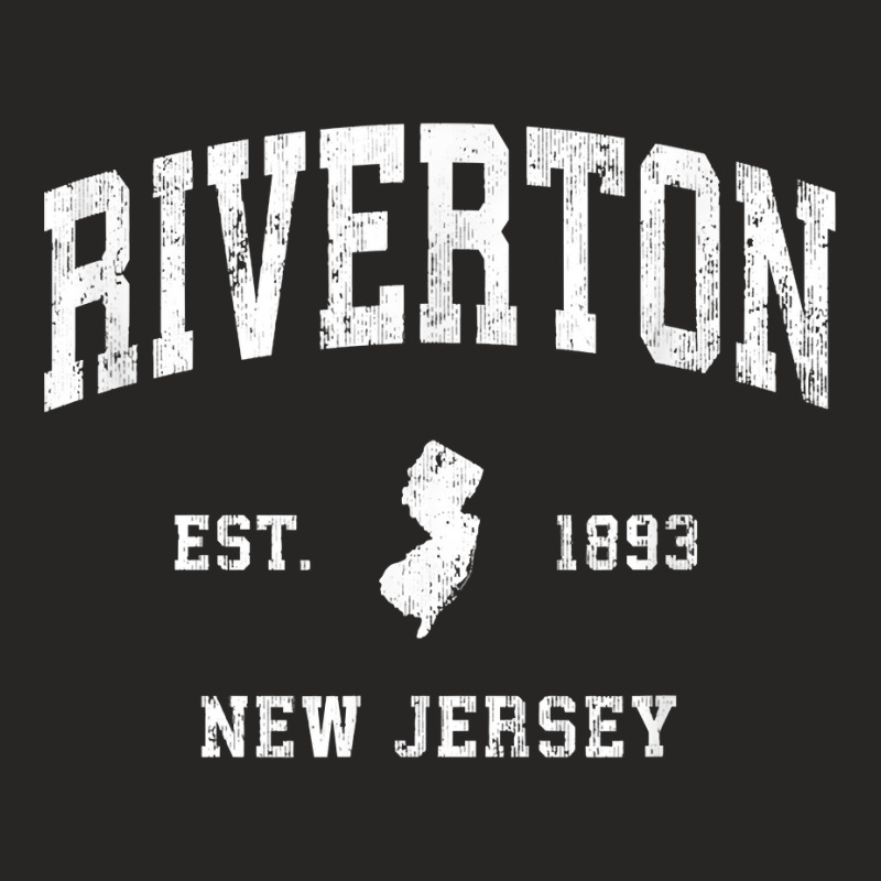 Riverton New Jersey Nj Vintage Athletic Sports Design T Shirt Ladies Fitted T-Shirt by cm-arts | Artistshot