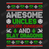 Awesome Uncles Tabletop Christmas D20 Ugly Sweater Classic T-shirt | Artistshot