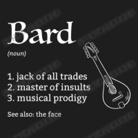 Bard Class Definition Dungeons And Rpg Dragons Classic T-shirt | Artistshot