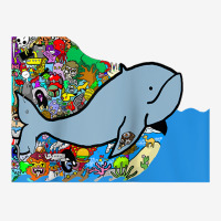 Blue Whale, Marine Sea Animal, Ocean Life, Surf, Art Work Raglan Baseb Camper Cup | Artistshot