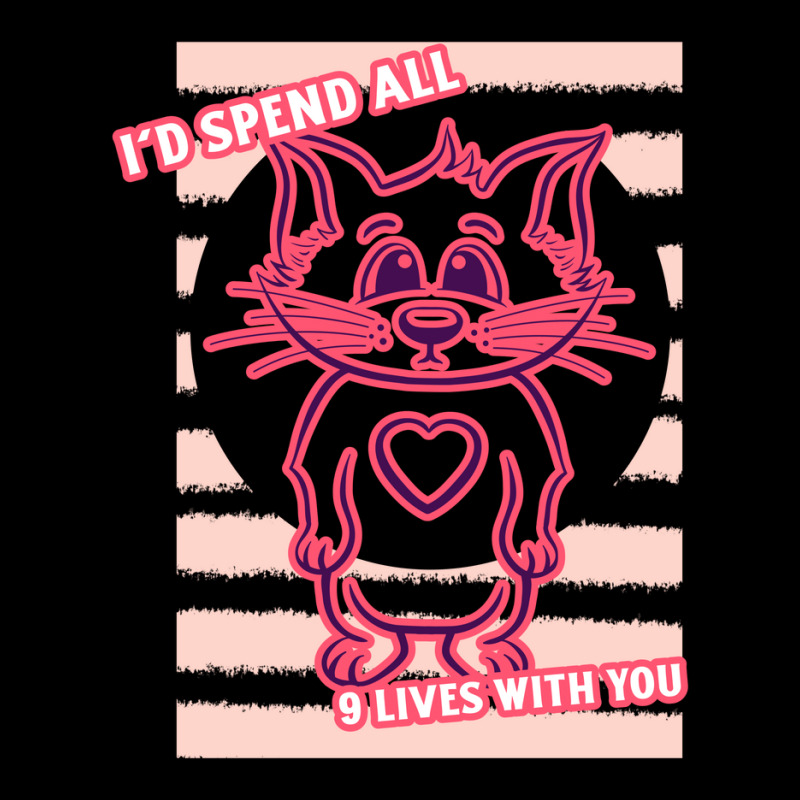 Valentines Day Cat Nine Lives Couple Love Pun Youth Jogger by Snap Jolly | Artistshot