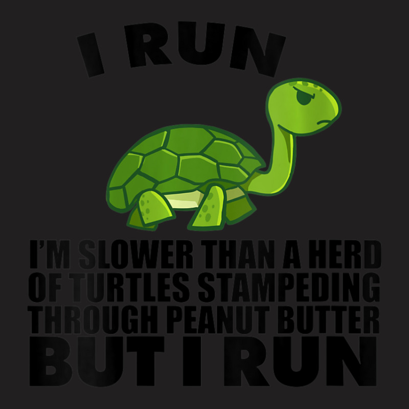 Womens I Run Slower Than Turtles In Peanut Butter Running V-neck T-Shirt by cm-arts | Artistshot