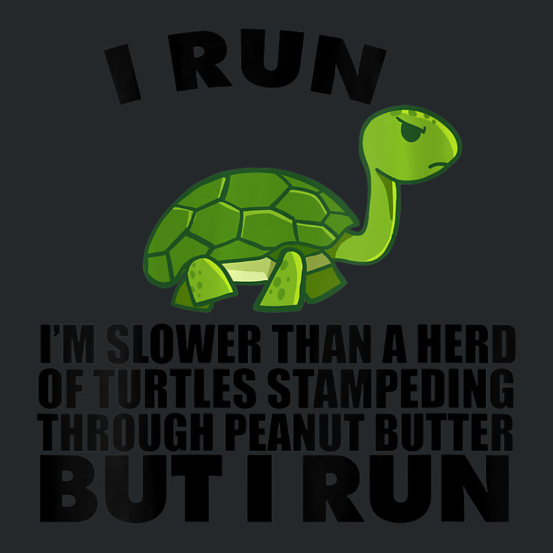 Womens I Run Slower Than Turtles In Peanut Butter Running V-neck Crewneck Sweatshirt by cm-arts | Artistshot