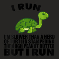 Womens I Run Slower Than Turtles In Peanut Butter Running V-neck Ladies Fitted T-shirt | Artistshot