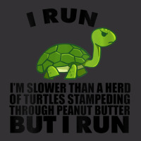 Womens I Run Slower Than Turtles In Peanut Butter Running V-neck Vintage Short | Artistshot