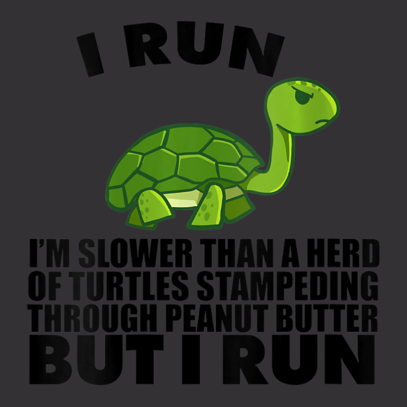 Womens I Run Slower Than Turtles In Peanut Butter Running V-neck Vintage Short by cm-arts | Artistshot