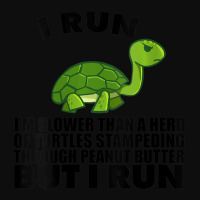 Womens I Run Slower Than Turtles In Peanut Butter Running V-neck Crop Top | Artistshot