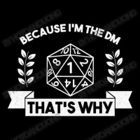 Because I'm The Dm Dungeons Rpg Dice D20 Dragons Barbarian Youth Jogger | Artistshot