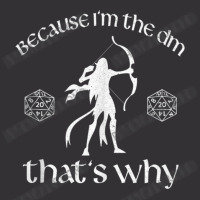 Because I'm The Dm Dungeons Rpg Dice D20 Dragons Rogue Vintage Hoodie | Artistshot