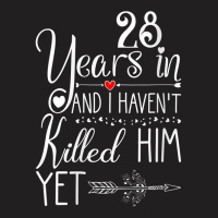 Womens 28th Wedding Anniversary Gift For Her Just Married 28 Years V N T-shirt | Artistshot