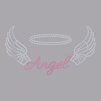 Angel With Wings Bling Rhinestone Diamante Embellished Tank Top Youth 3/4 Sleeve | Artistshot