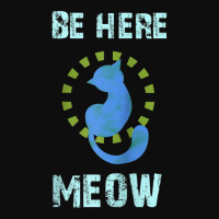 Be Here Meow Spiritual Cat Namaste Yoga Mantra Raglan Baseball Tee Crop Top | Artistshot