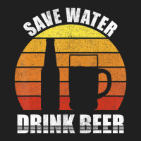 Retro Save Water Drink Beer Craft Beer Lovers Vintage Ladies Polo Shirt | Artistshot