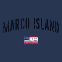 Patriotic Usa Flag Stencil Marco Island Fl T Shirt Men Denim Jacket | Artistshot