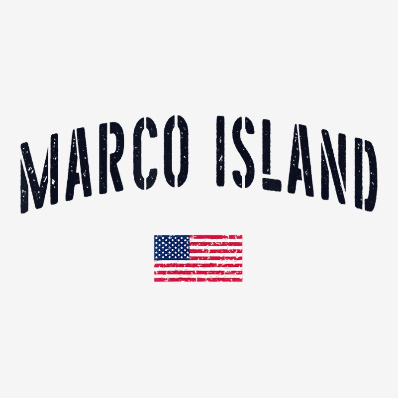 Patriotic Usa Flag Stencil Marco Island Fl T Shirt Classic T-shirt by cm-arts | Artistshot