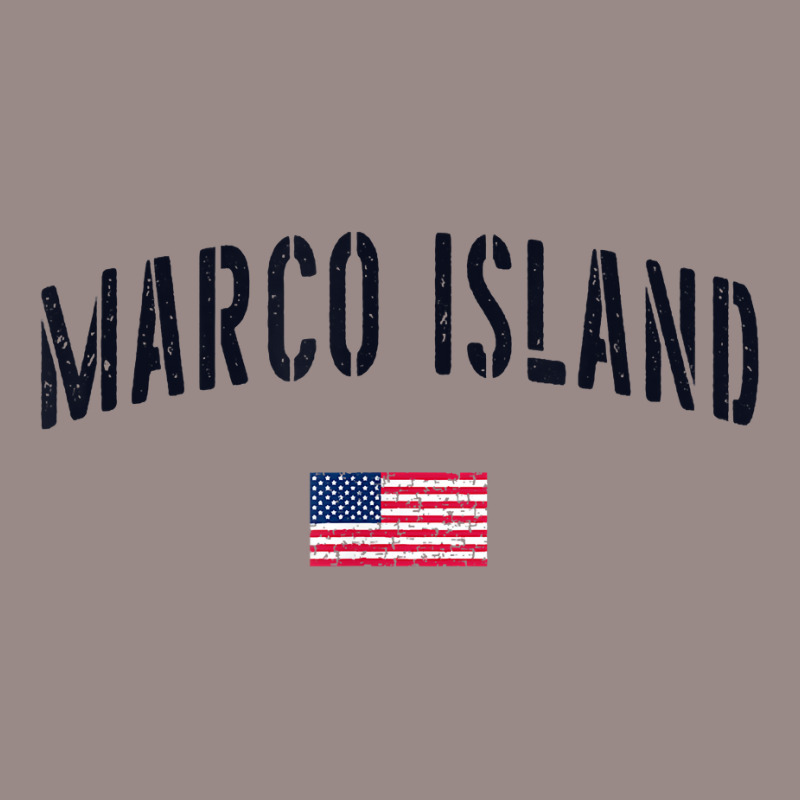 Patriotic Usa Flag Stencil Marco Island Fl T Shirt Vintage T-Shirt by cm-arts | Artistshot