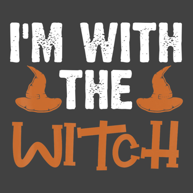 Halloween I'm With The Witch Couple Costume Vintage T-Shirt by cm-arts | Artistshot