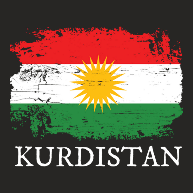 Kurdistan Flag Ladies Fitted T-Shirt by cm-arts | Artistshot