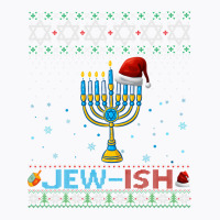 Jewish Jewish Pun Menorah Santa Hanukkah Christmas Ugly T-shirt | Artistshot