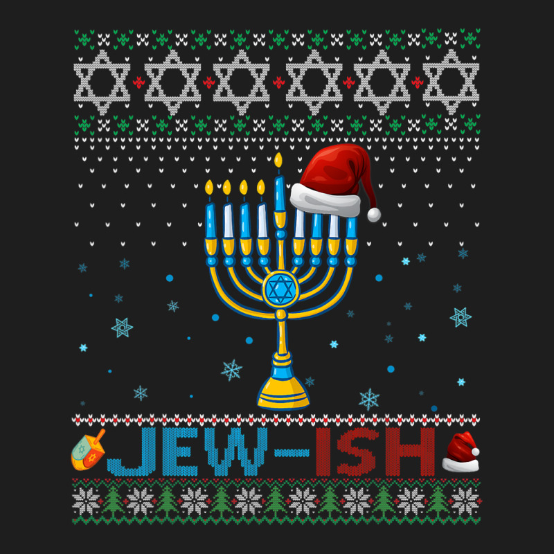 Jewish Jewish Pun Menorah Santa Hanukkah Christmas Ugly Classic T-shirt | Artistshot