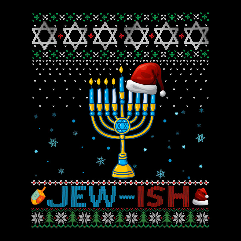 Jewish Jewish Pun Menorah Santa Hanukkah Christmas Ugly Fleece Short | Artistshot