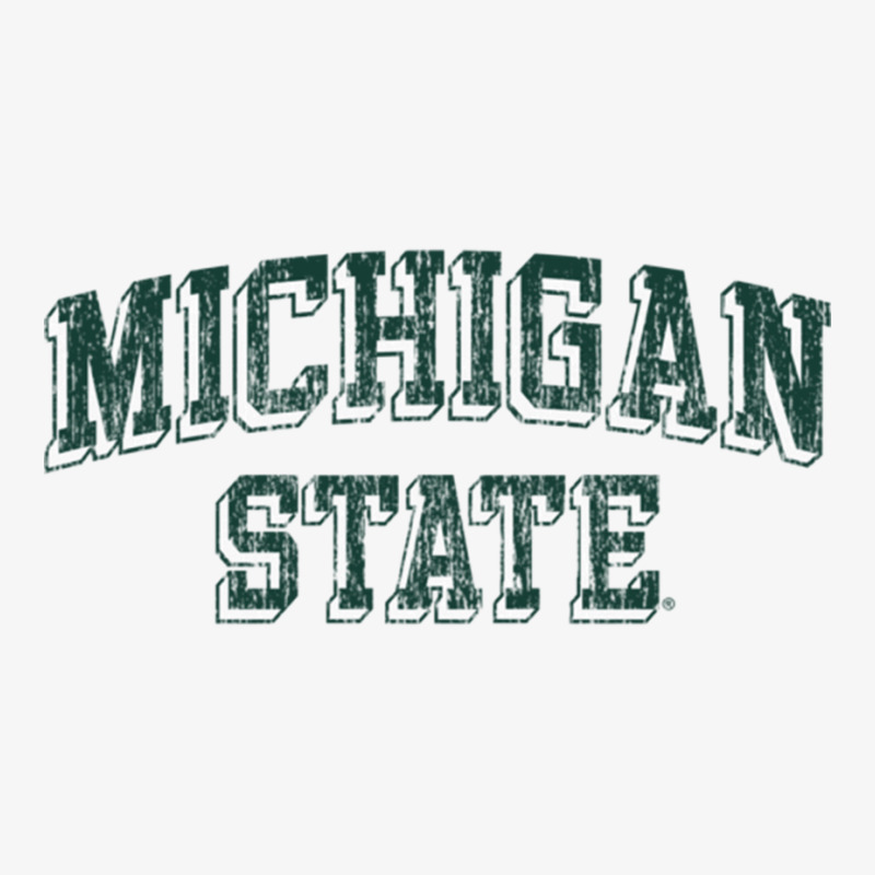 Michigan State Spartans Retro Arch Heather Gray Pullover Hoodie Champion Hoodie | Artistshot