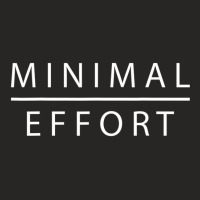 Mens Minimal Effort Slogan Mens Ladies Fitted T-shirt | Artistshot