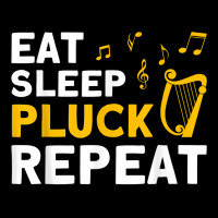 Harpist Eat Sleep Pluck Repeat Harp Player T Shirt Lightweight Hoodie | Artistshot